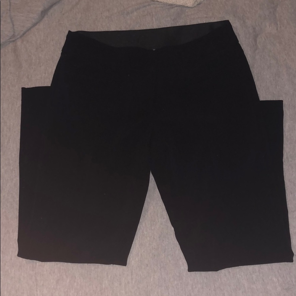 Black, ankle dress pants. Worn once.